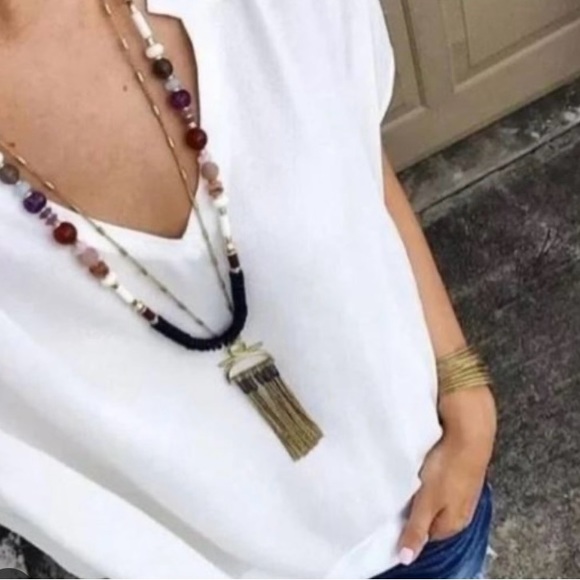 Stella & Dot Genevieve tassel necklace - Picture 3 of 3